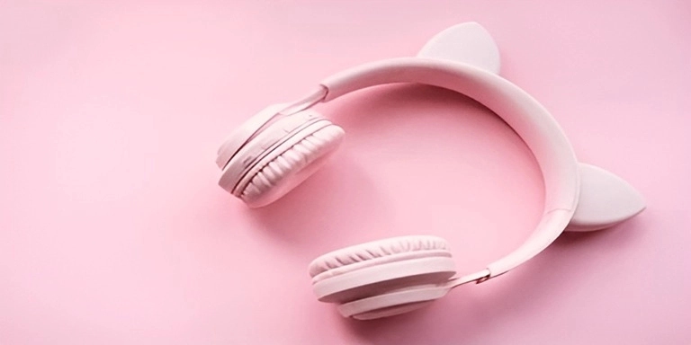 Pink Cat ear headphones